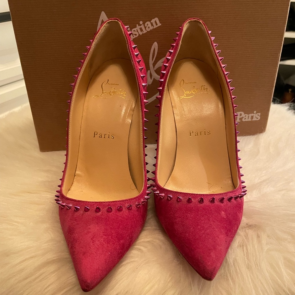 Christian Louboutin Anjalina 100 Veau Velours size 35